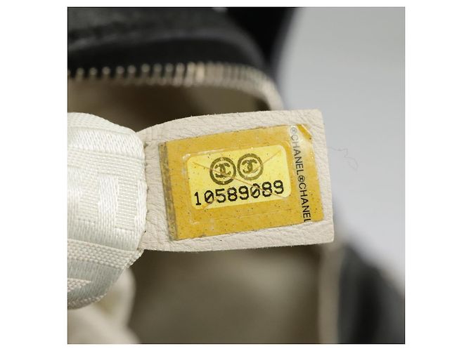 CHANEL Borsa a Mano Tweed Giallo Argento CC Auth bs19419 - vista 11