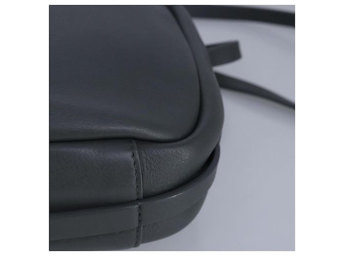 Borsa a spalla in pelle BALENCIAGA Everyday camera S grigia Auth hk1763 Marrone - vista 14