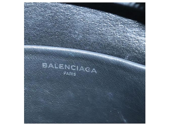 Borsa a spalla in pelle BALENCIAGA Everyday camera S grigia Auth hk1763 Marrone - vista 18