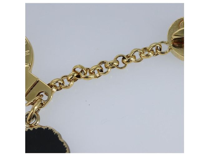 LOUIS VUITTON Monogram Vivienne BFF Weihnachtskette Charm Gold M00503 Auth 97341 Golden - Ansicht 5