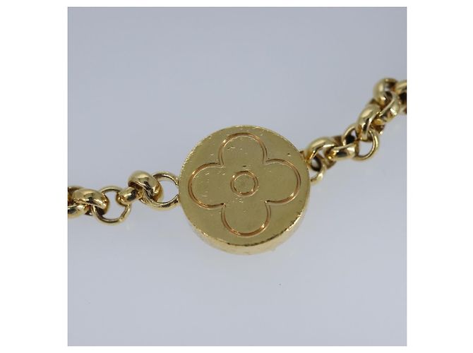 LOUIS VUITTON Monogram Vivienne BFF Weihnachtskette Charm Gold M00503 Auth 97341 Golden - Ansicht 7