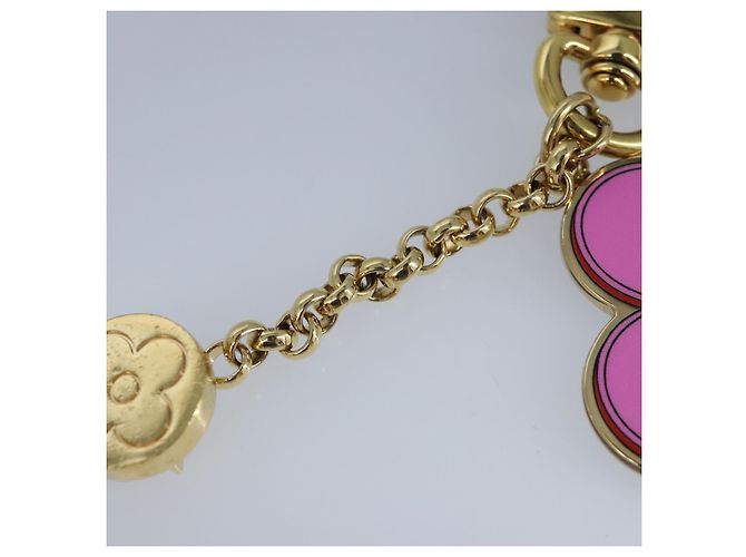 LOUIS VUITTON Monogram Vivienne BFF Weihnachtskette Charm Gold M00503 Auth 97341 Golden - Ansicht 9