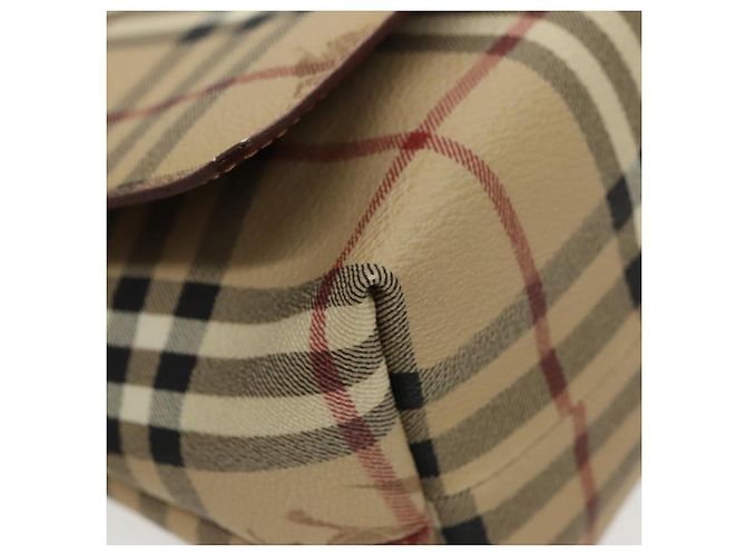 Borsa a spalla Burberry Nova Check in pelle PVC beige Auth ac3276 - vista 15