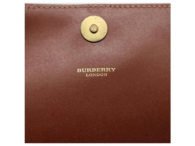 Borsa a spalla Burberry Nova Check in pelle PVC beige Auth ac3276 - vista 19