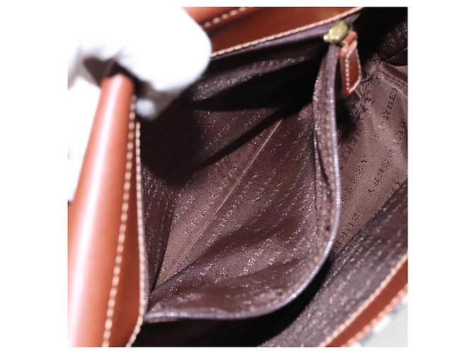 Borsa a spalla Burberry Nova Check in pelle PVC beige Auth ac3276 - vista 22