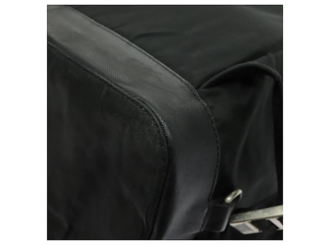 PRADA Rucksack aus schwarzem Nylon mit silberner Authentizität ep6168 - Ansicht 18