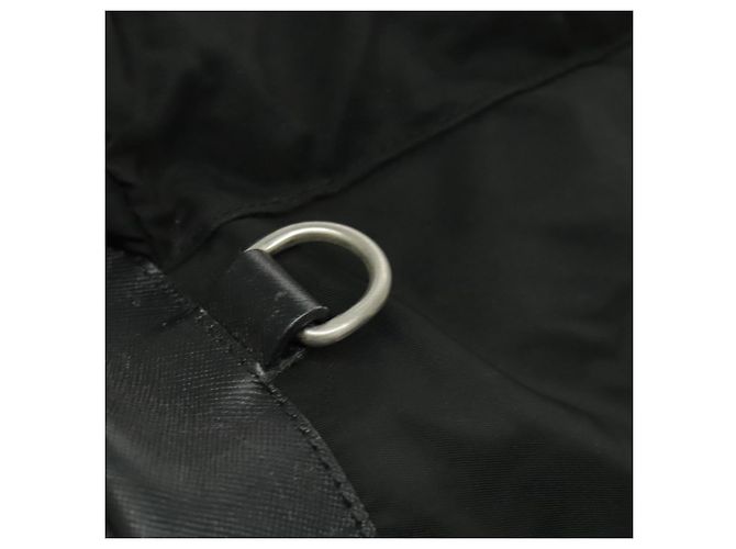 PRADA Rucksack aus schwarzem Nylon mit silberner Authentizität ep6168 - Ansicht 20