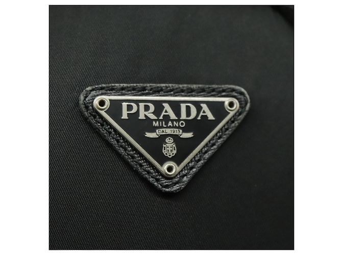 PRADA Rucksack aus schwarzem Nylon mit silberner Authentizität ep6168 - Ansicht 21