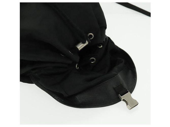 PRADA Rucksack aus schwarzem Nylon mit silberner Authentizität ep6168 - Ansicht 25