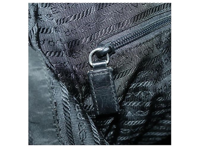 PRADA Rucksack aus schwarzem Nylon mit silberner Authentizität ep6168 - Ansicht 29
