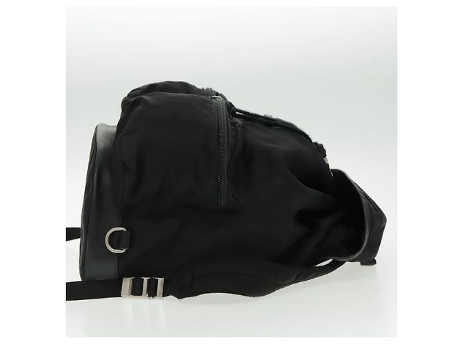 PRADA Rucksack aus schwarzem Nylon mit silberner Authentizität ep6168 - Ansicht 4