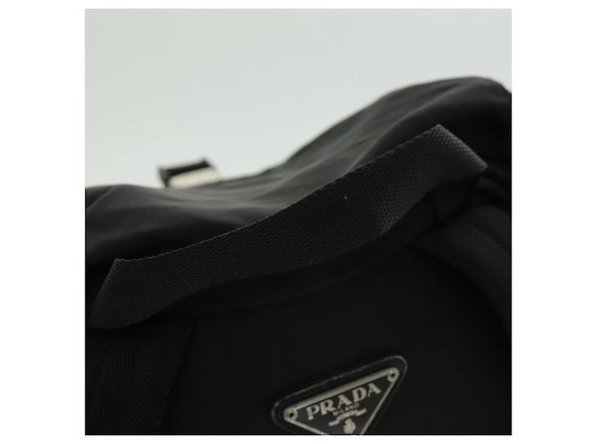 PRADA Rucksack aus schwarzem Nylon mit silberner Authentizität ep6168 - Ansicht 7
