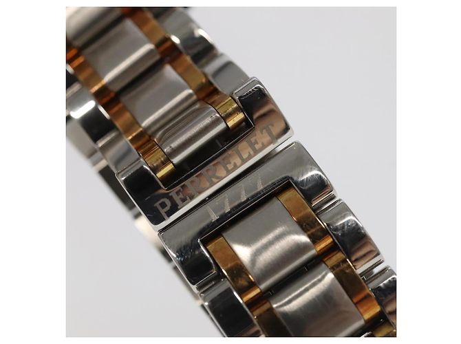 PERRELET Uhren Edelstahl Silber Gold Rot 1220 Auth am6930 Golden - Ansicht 9