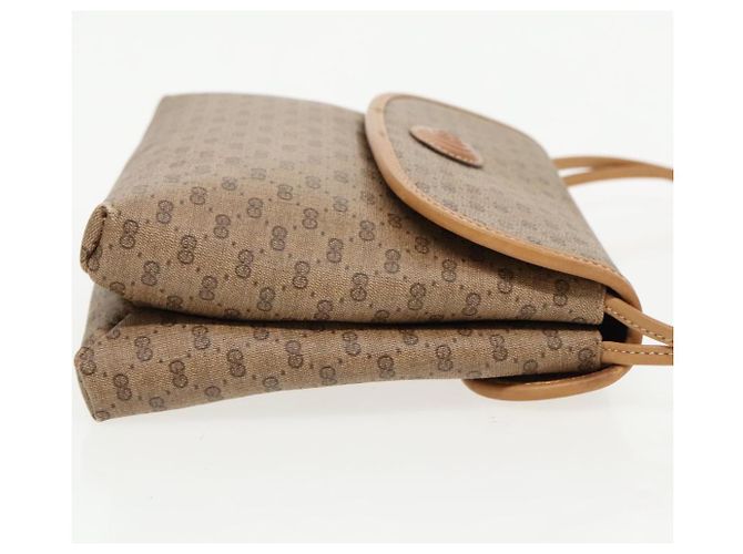 Gucci Borsa a spalla Micro GG Supreme in PVC beige e oro 49 007 5548 Auth th5401 D'oro - vista 3
