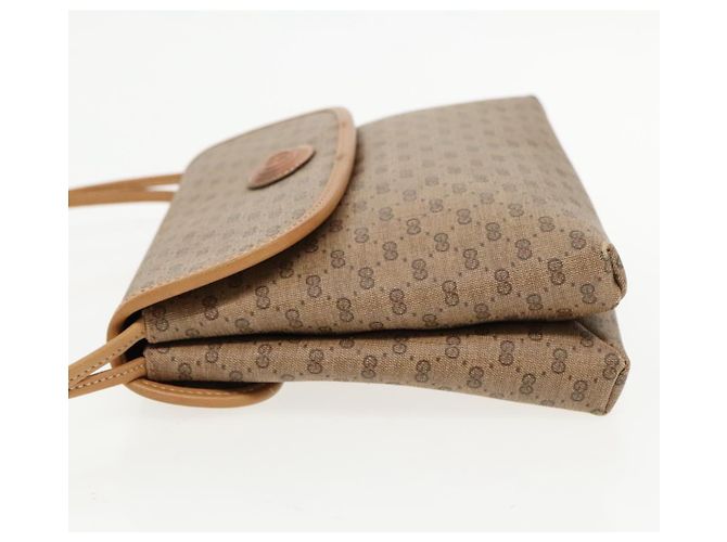 Gucci Borsa a spalla Micro GG Supreme in PVC beige e oro 49 007 5548 Auth th5401 D'oro - vista 4