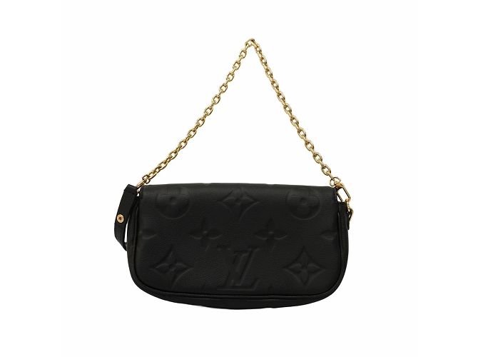 Ivy Cartera Louis Vuitton Monogram Empreinte con cadena Negro - vista 9