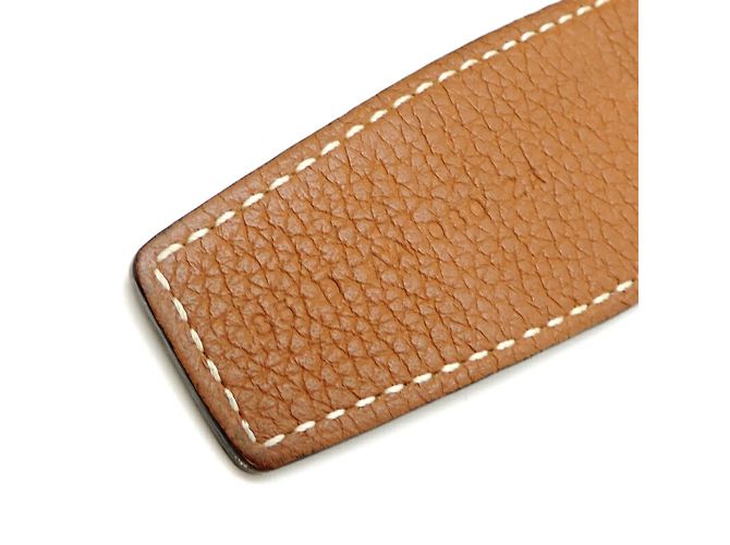 Hermès Cintura da uomo Hermes Constance H Pegasus D inciso Marrone Nero D'oro - vista 6
