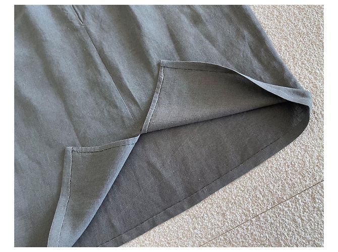 Autre Marque Falda lápiz de ramio gris oscuro talla 34 - vista 6