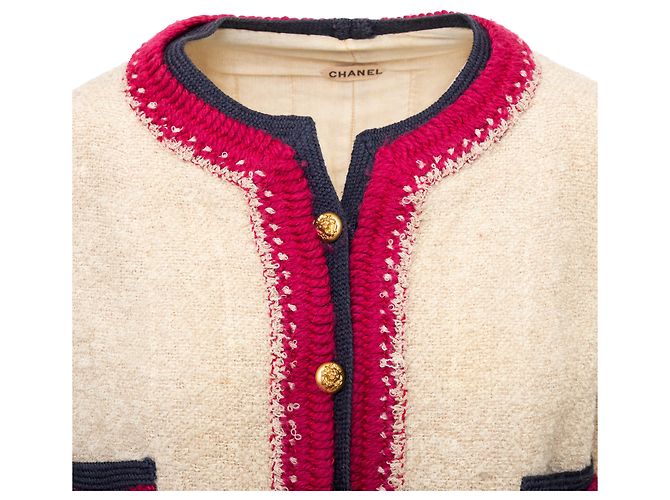 Gabrielle Set Haute Couture Vintage Chanel Bianco sporco - vista 10