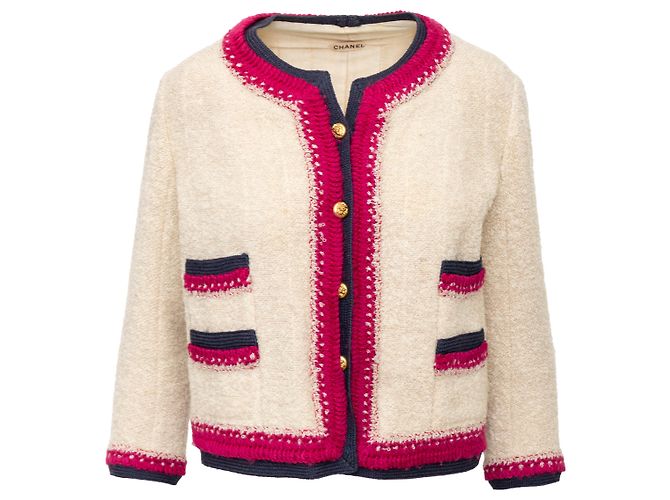Gabrielle Set Haute Couture Vintage Chanel Bianco sporco - vista 4