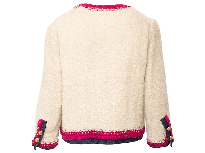 Gabrielle Set Haute Couture Vintage Chanel Bianco sporco - vista 6