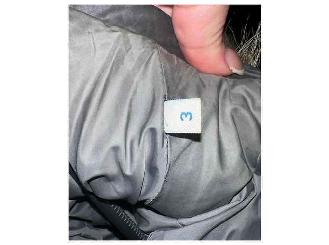 Moncler Angers Giubbotto Fur Parka Larga Gris Oscuro Gris antracita - vista 4