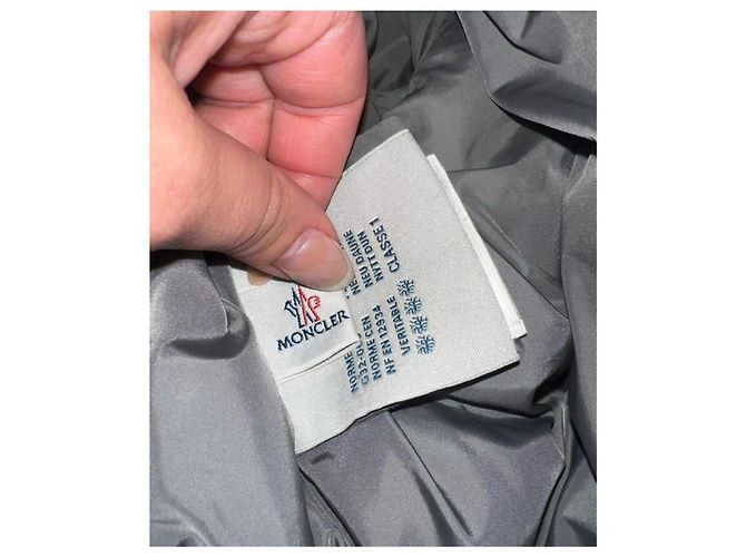 Moncler Angers Giubbotto Fur Parka Larga Gris Oscuro Gris antracita - vista 5