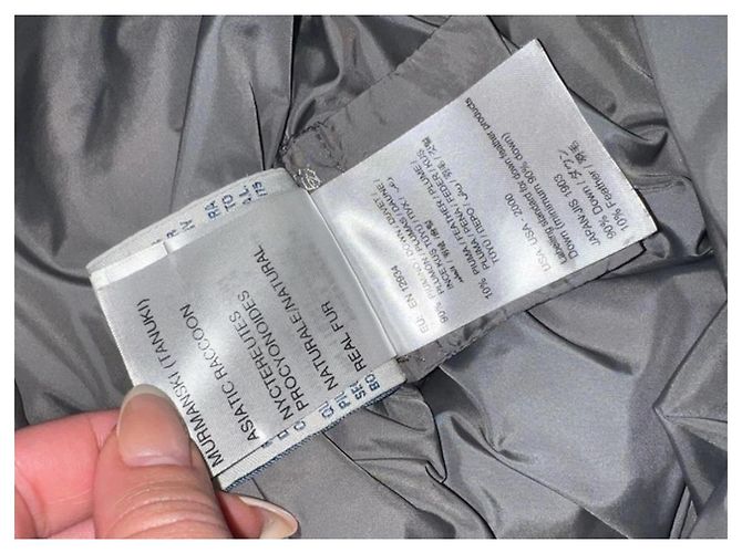 Moncler Angers Giubbotto Fur Parka Larga Gris Oscuro Gris antracita - vista 6