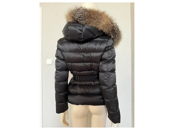 Moncler Angers Giubbotto Fur Parka Larga Gris Oscuro Gris antracita - vista 8