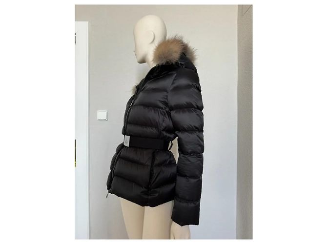 Moncler Angers Giubbotto Fur Parka Larga Gris Oscuro Gris antracita - vista 9
