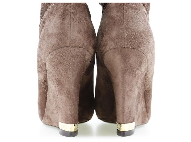 Botines de ante Louis Vuitton Castaño - vista 3