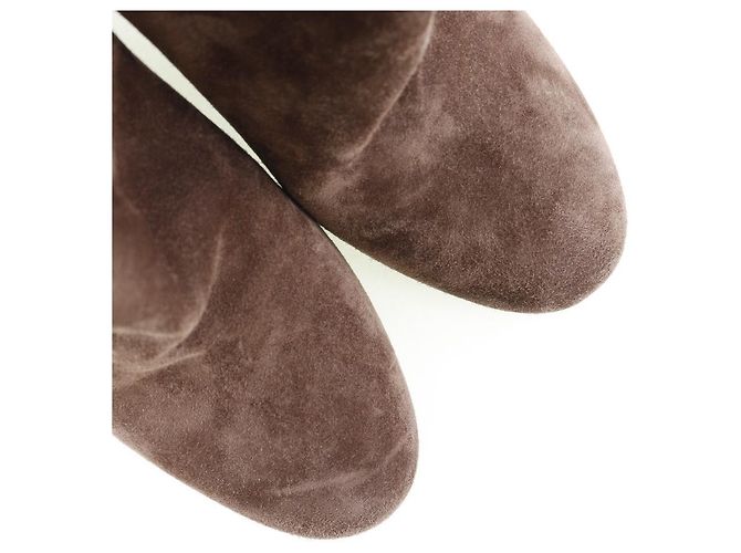 Botines de ante Louis Vuitton Castaño - vista 4