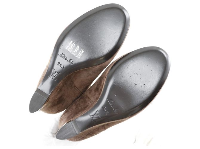 Botines de ante Louis Vuitton Castaño - vista 5