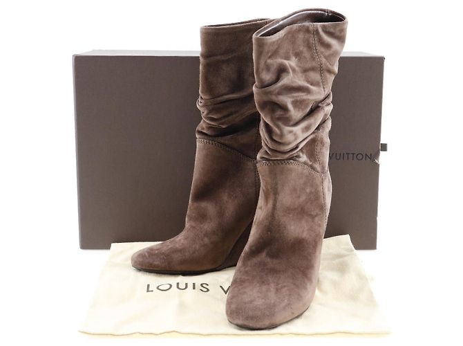 Botines de ante Louis Vuitton Castaño - vista 9
