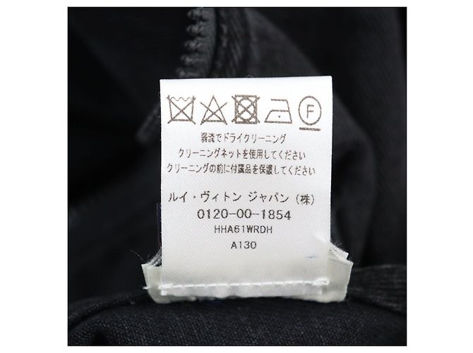 Chaqueta de sudadera de denim Louis Vuitton negra Negro - vista 12
