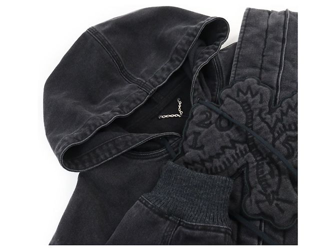 Chaqueta de sudadera de denim Louis Vuitton negra Negro - vista 3