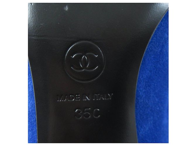 Botas cortas de satén y ante Gabrielle Coco G33119 de Chanel - vista 12