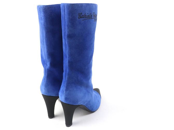 Botas cortas de satén y ante Gabrielle Coco G33119 de Chanel - vista 2