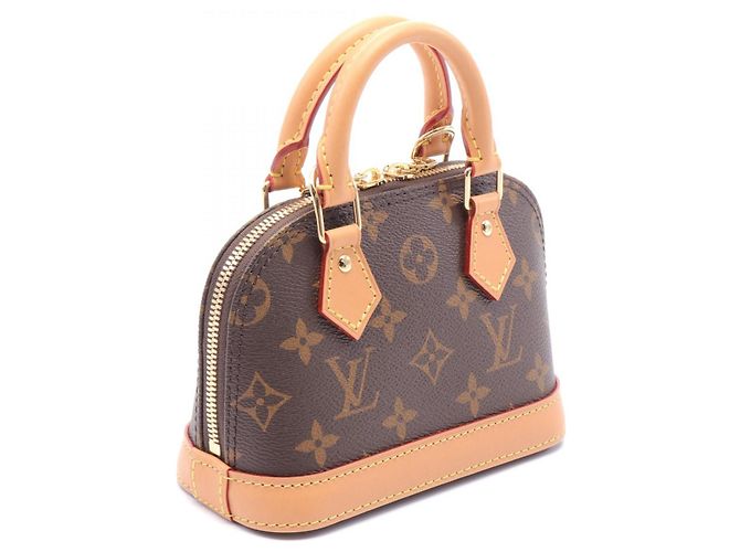 Sac à main Nano Alma Monogram Louis Vuitton M82717 Marron - vue 2