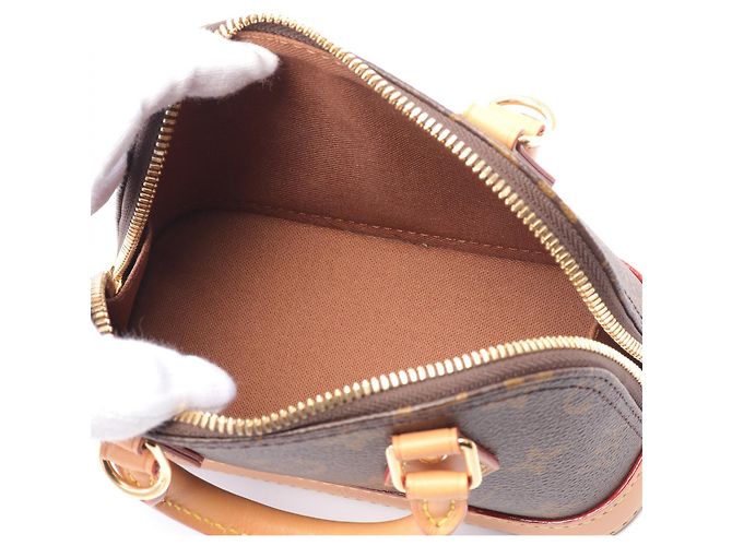 Sac à main Nano Alma Monogram Louis Vuitton M82717 Marron - vue 3