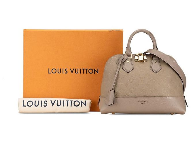 Sac à main en cuir Louis Vuitton Neo Alma PM M44885 Marron - vue 8