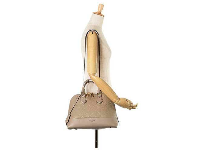 Sac à main en cuir Louis Vuitton Neo Alma PM M44885 Marron - vue 9