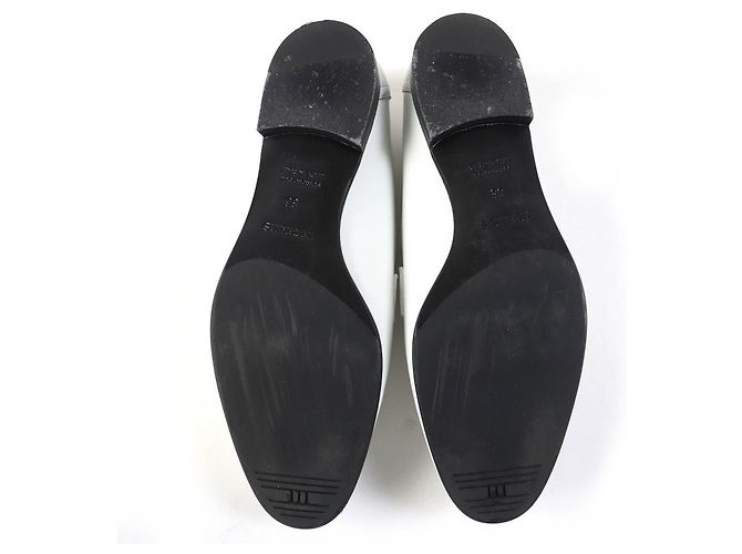 Hermès Hermes Constance H Leather Moccasins White 36 - view 3