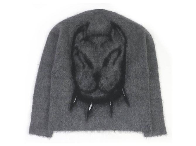 Suéter de lã de mohair com motivo de cachorro Givenchy cinza S Marrom - vista 3