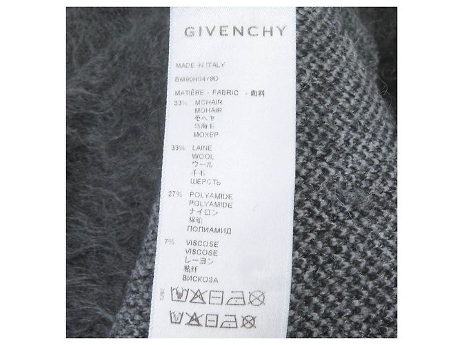 Suéter de lã de mohair com motivo de cachorro Givenchy cinza S Marrom - vista 7