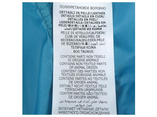 Parka de montaña con capucha de nylon Gucci azul 42 - vista 12