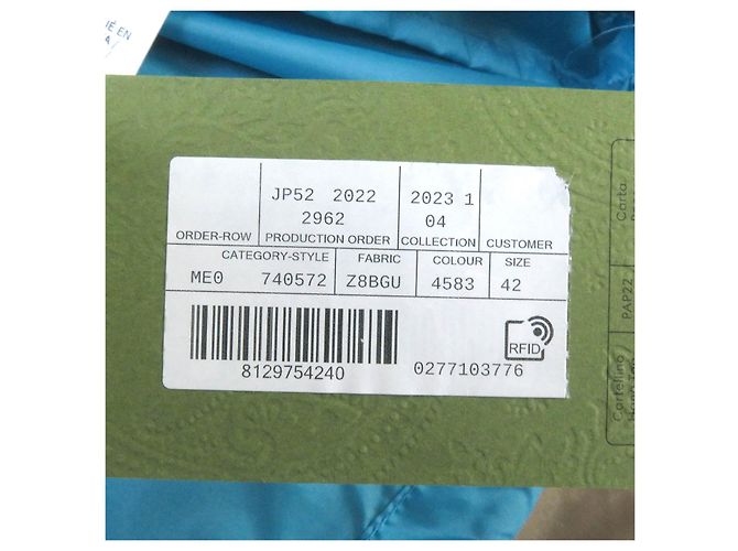 Parka de montaña con capucha de nylon Gucci azul 42 - vista 4
