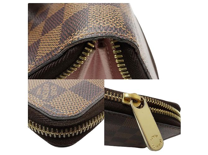 Cartera Zippy Damier Louis Vuitton N60046 Castaño - vista 5