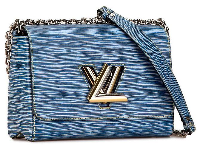 Louis Vuitton Twist MM Chain Shoulder Bag M50271 Blue - view 2