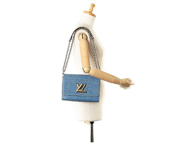 Louis Vuitton Twist MM Chain Shoulder Bag M50271 Blue - view 8